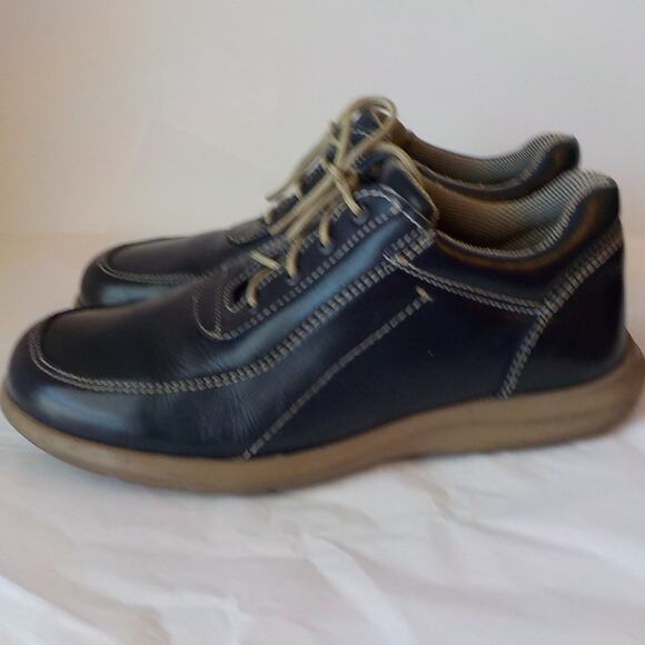 Franco Padior Blue Comfort Shoes Lace Up Women size 5.5 M US / 36 EU Square Toe - Picture 3 of 10